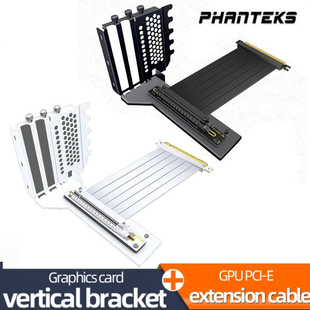 Pcie 5.0 Gpu Riser Cable - Verticale GPU-montagebeugel PC-bouwpakket grafische kaarthouder PCI-E