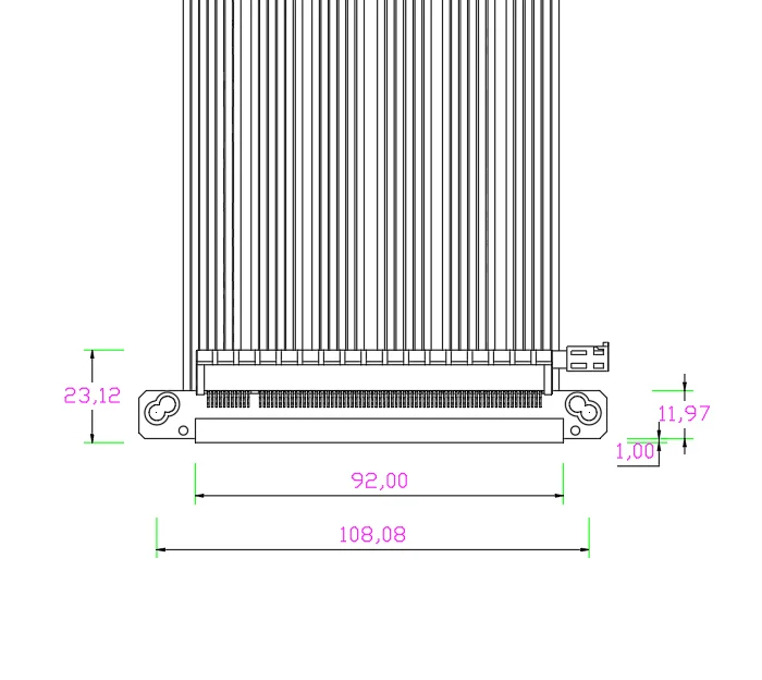 Dubbele omgekeerde Pci-e 4.0 R - Itx Gpu Riser Pcie 4.0 16X recensie en prijs