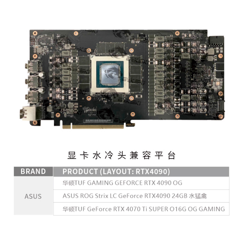 Bykski GPU Waterblok voor ASUS - Rtx 4090 Water Block recensie en prijs